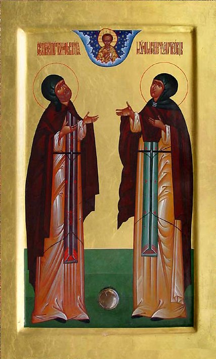 Saints Peter and Fevronia (tonsured David and Euphrosyne), Wonderworkers of Murom