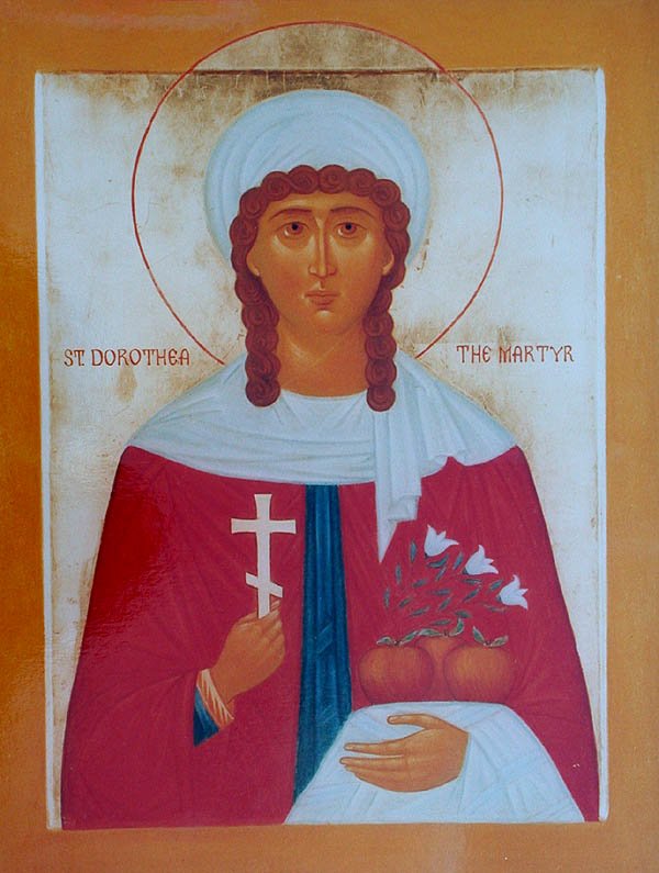 Virgin Martyr Dorothy at Caesarea, in Cappadocia, and those with her