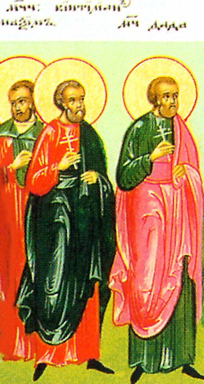 Martyrs Dada, Maximus, and Quinctilian, at Dorostolum