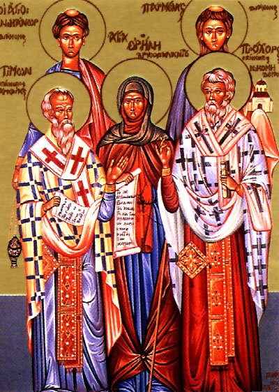Holy Apostles of the Seventy and Deacons: Prochorus, Nicanor, Timon, and Parmenas