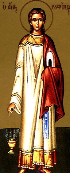Martyrs Rufinus the Deacon, Aquilina, and 200 soldiers with them at Sinope