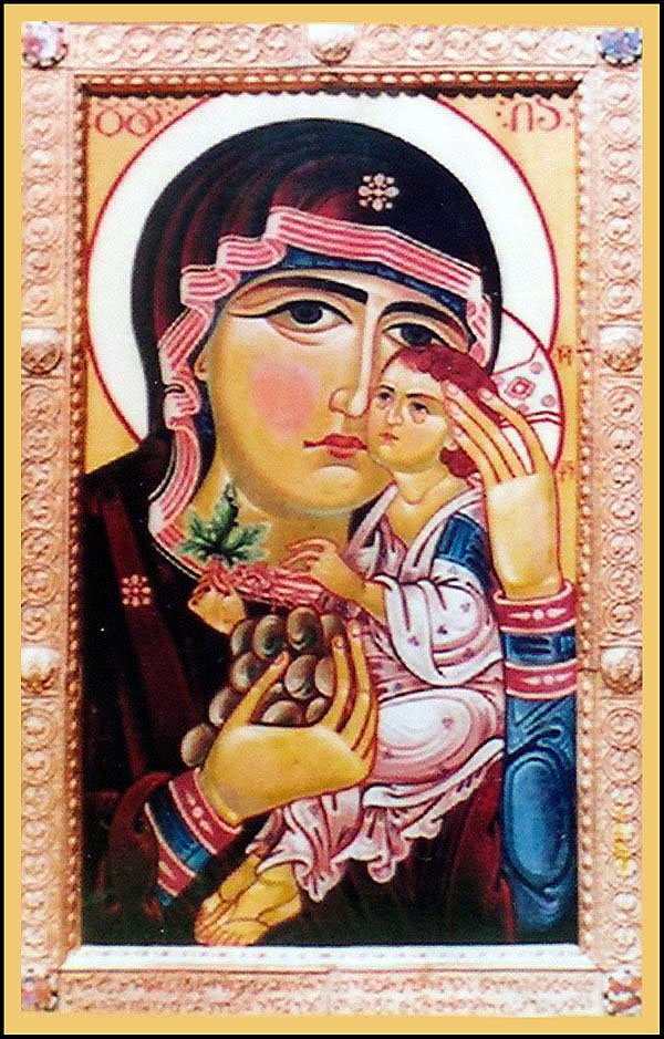 Icon of the Mother of God “You are a Vineyard” (Georgian: Shen khar venakhi)