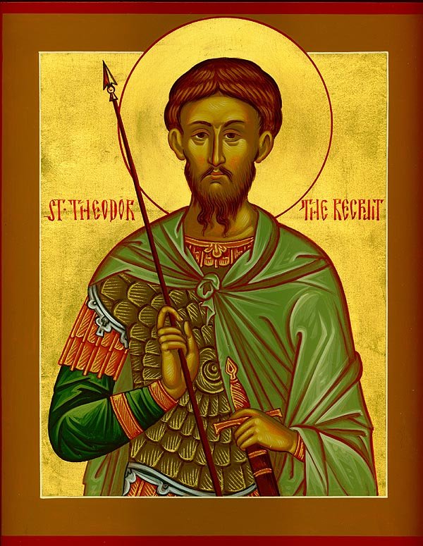 Great Martyr Theodore the Tyro (Recruit)