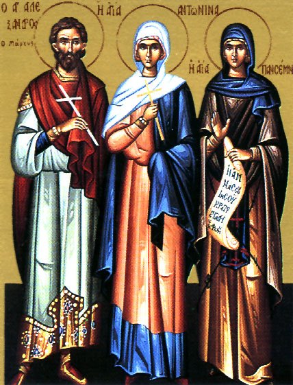Venerable Theophanes and Saint Pansemne of Antioch